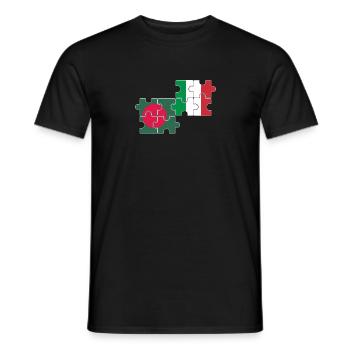 Bangladesh Italie Drapeau Bangladais - T-shirt homme - noir - Devant - AI Model Male 178 light (178cm)