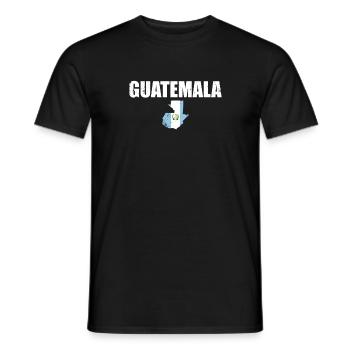 Guatemala Vintage Carte Drapeau guatémaltèque - T-shirt homme - noir - Devant - AI Model Male 178 light (178cm)