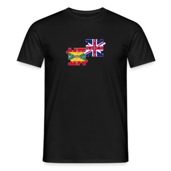 Grenade Drapeau du Royaume-Uni Grenadier britannique - T-shirt homme - noir - Devant - AI Model Male 178 light (178cm)
