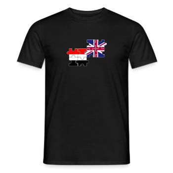 Yémen Drapeau britannique Yéménite britannique - T-shirt homme - noir - Devant - AI Model Male 178 light (178cm)
