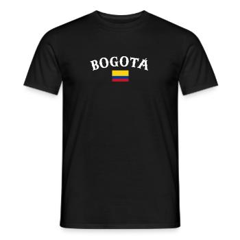 Bogotá Colombie Drapeau colombien - T-shirt homme - noir - Devant - AI Model Male 178 light (178cm)