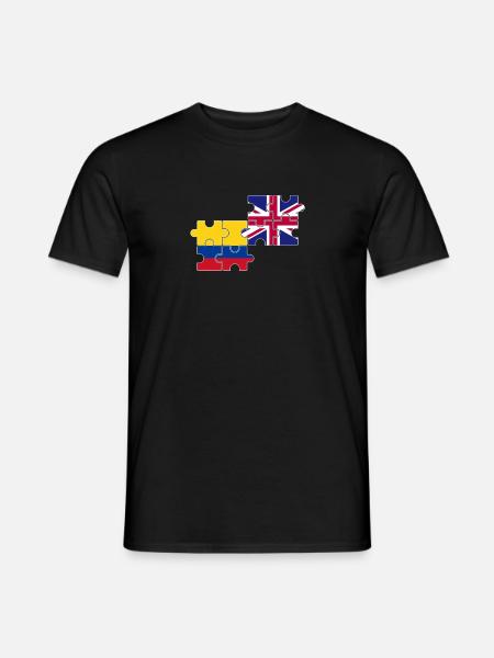 Colombie Drapeau du Royaume-Uni Colombie-Britannique - T-shirt homme - noir
