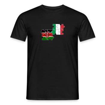 Kenya Italie Drapeau Italien Kenyan - T-shirt homme - noir - Devant - AI Model Male 178 light (178cm)