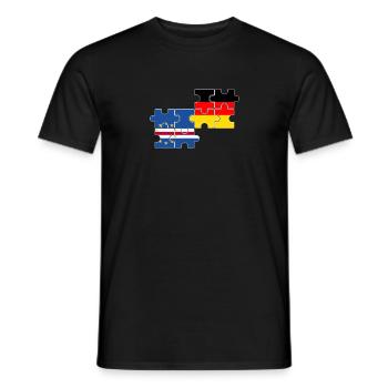 Cap-Vert Allemagne Drapeau Cap-Vert allemand - T-shirt homme - noir - Devant - AI Model Male 178 light (178cm)