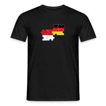 Indonesia Germany Flag German Indonesian - Men's T-Shirt - black - Front - AI Model Male 178 light (178cm)