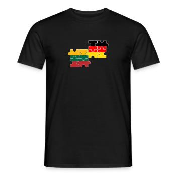 Lituanie Allemagne Drapeau Lituaniens allemands - T-shirt homme - noir - Devant - AI Model Male 178 light (178cm)