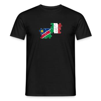 Namibia Italy Vintage Flag Namibian - Men's T-Shirt - black - Front - AI Model Male 178 light (178cm)