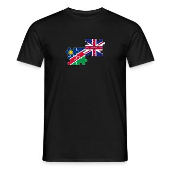 Namibie Drapeau britannique Namibien britannique - T-shirt homme - noir - Devant - AI Model Male 178 light (178cm)