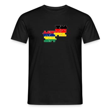 Mauritius Germany Flag German Mauritians - Men's T-Shirt - black - Front - AI Model Male 178 light (178cm)