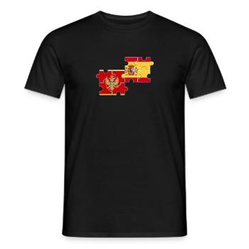 Montenegro Spanien Flagge Montenegriner - Männer T-Shirt - Schwarz - Vorne - AI Model Male 178 light (178cm)