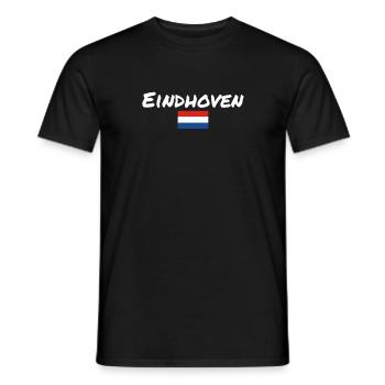 Eindhoven Netherlands Dutch flag - Men's T-Shirt - black - Front - AI Model Male 178 light (178cm)