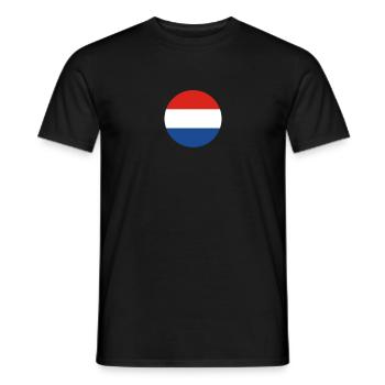 Pays-Bas Drapeau néerlandais néerlandais - T-shirt homme - noir - Devant - AI Model Male 178 light (178cm)