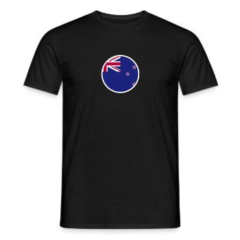 New Zealand New Zealand Flag New Zealand - Men's T-Shirt - black - Front - AI Model Male 178 light (178cm)