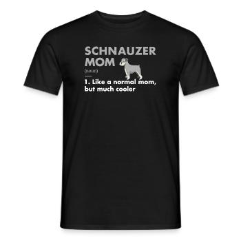Schnauzer Mom Définition - T-shirt homme - noir - Devant - AI Model Male 178 light (178cm)