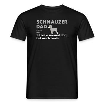 Schnauzer Dad Definition - Men's T-Shirt - black - Front - AI Model Male 178 light (178cm)