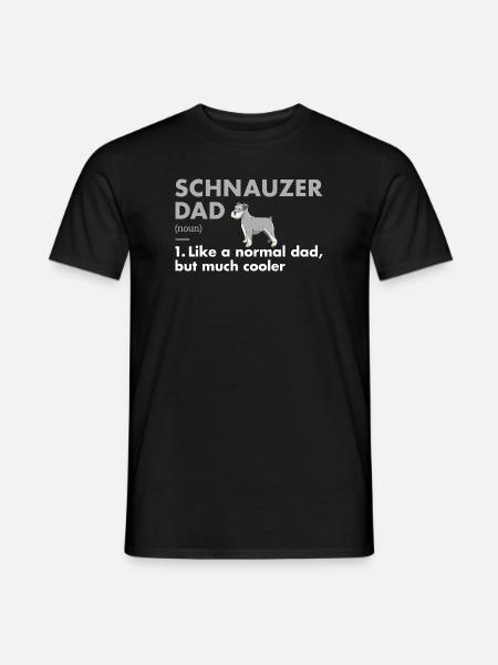 Schnauzer Dad Definition - Men's T-Shirt - black