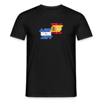 Nicaragua Spanien Flagge Spanisch Nicaraguaner - Männer T-Shirt - Schwarz - Vorne - AI Model Male 178 light (178cm)