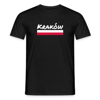 Krakow Polen Polnische Flagge Pole - Männer T-Shirt - Schwarz - Vorne - AI Model Male 178 light (178cm)