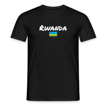 Rwanda Ruandische Flagge Ruandese - Männer T-Shirt - Schwarz - Vorne - AI Model Male 178 light (178cm)