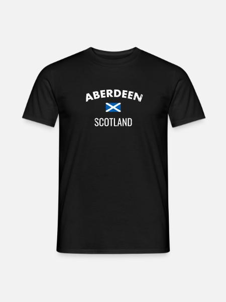 Aberdeen, Écosse, Écosse Ecosse écossaise - T-shirt homme - noir
