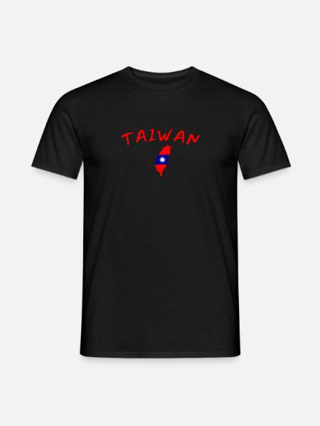 Taiwan Map Taiwanese Flag Taiwanese - Men's T-Shirt - black