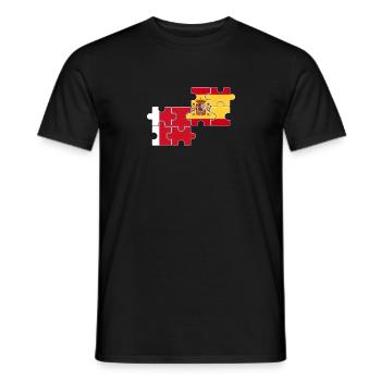 Dubai Spanien Flagge Spanisch Dubaier - Männer T-Shirt - Schwarz - Vorne - AI Model Male 178 light (178cm)