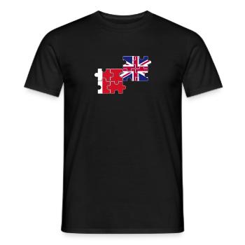 Dubai UK Flag Britischer Dubaier - Männer T-Shirt - Schwarz - Vorne - AI Model Male 178 light (178cm)