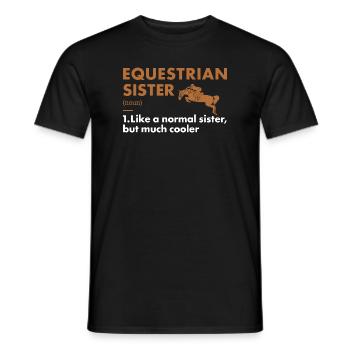 Sport Sister Definition Equestrian - Men's T-Shirt - black - Front - AI Model Male 178 light (178cm)