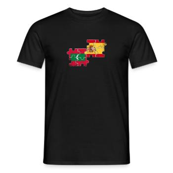 Maldives Espagne Vintage drapeau Maldivien - T-shirt homme - noir - Devant - AI Model Male 178 light (178cm)