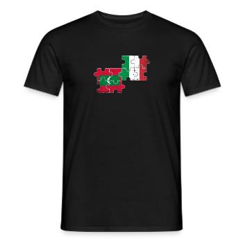 Maldives Italie Vintage drapeau Maldivien - T-shirt homme - noir - Devant - AI Model Male 178 light (178cm)