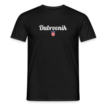 Dubrovnik Wappen Kroatien Kroatische Flagge Kroate - Männer T-Shirt - Schwarz - Vorne - AI Model Male 178 light (178cm)