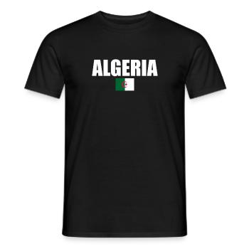 Algeria Algeria Algerian Flag Algerian - Men's T-Shirt - black - Front - AI Model Male 178 light (178cm)