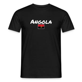 Angola Drapeau angolais Angola - T-shirt homme - noir - Devant - AI Model Male 178 light (178cm)