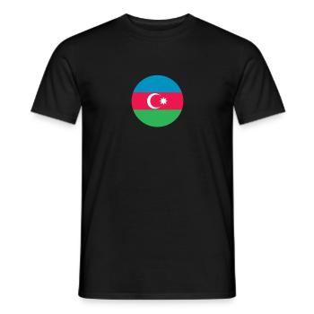 Azerbaijan Azerbaijan Flag - Men's T-Shirt - black - Front - AI Model Male 178 light (178cm)