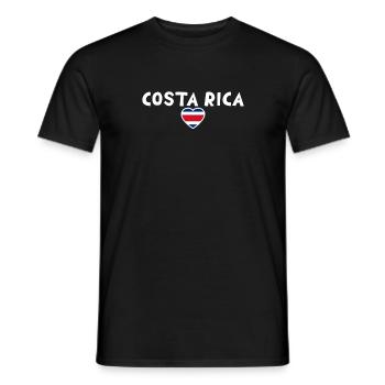 Costa Rica Costa Rican Flag - Men's T-Shirt - black - Front - AI Model Male 178 light (178cm)
