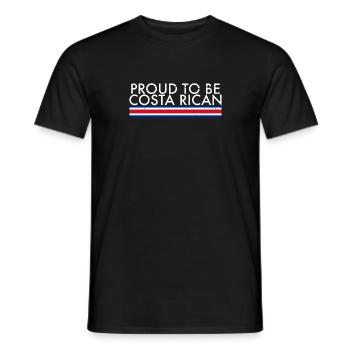 Proud To Be Costa Rican Vintage Flagge - Männer T-Shirt - Schwarz - Vorne - AI Model Male 178 light (178cm)