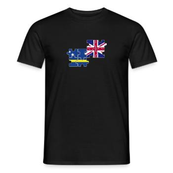 Curaçao Drapeau du Royaume-Uni - T-shirt homme - noir - Devant - AI Model Male 178 light (178cm)