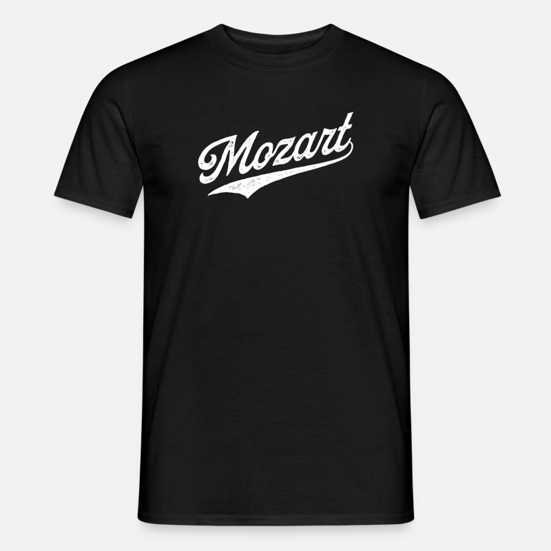 Mozart - Männer T-Shirt - Schwarz