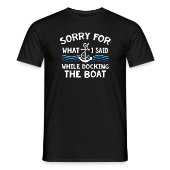 Le bateau - T-shirt homme - noir - Devant - AI Model Male 178 light (178cm)