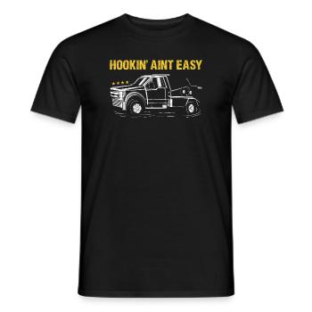 Hookin' Aint Opérateur de dépanneuse facile - T-shirt homme - noir - Devant - AI Model Male 178 light (178cm)