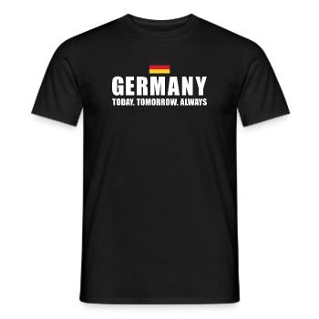 Germany Today Tomorrow Always Germany Rugby - Men's T-Shirt - black - Front - AI Model Male 178 light (178cm)