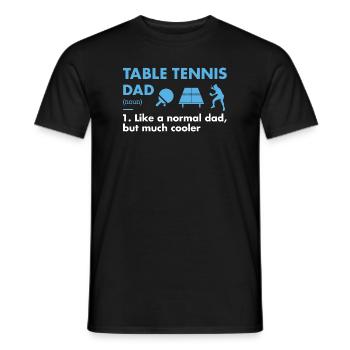 Sport Dad Definition Table Tennis - Men's T-Shirt - black - Front - AI Model Male 178 light (178cm)
