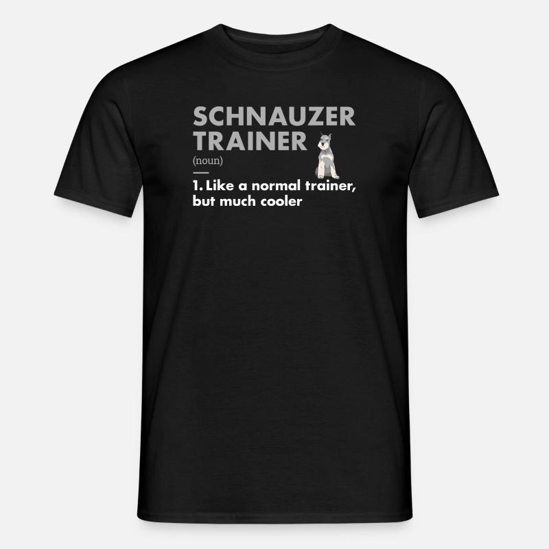 Schnauzer Trainer Definiton - Men’s T-shirt - black