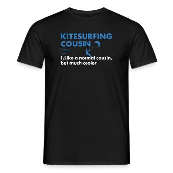 Sport Cousin Kitesurf - T-shirt homme - noir - Devant - AI Model Male 178 light (178cm)
