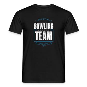 Bowling Crew - Men's T-Shirt - black - Front - AI Model Male 178 light (178cm)