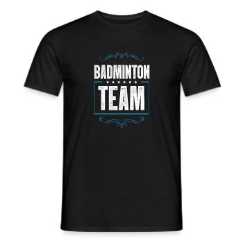 Équipe de badminton - T-shirt homme - noir - Devant - AI Model Male 178 light (178cm)