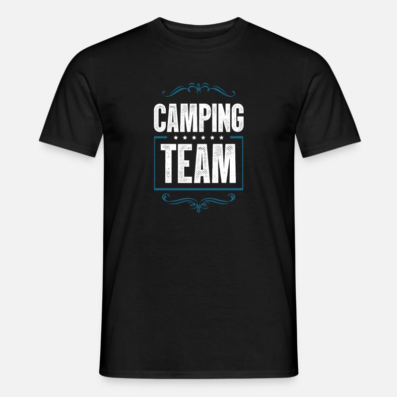 Camping Crew - Männer T-Shirt - Schwarz