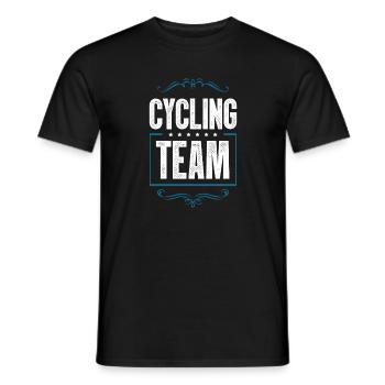 Cycling Crew - Men's T-Shirt - black - Front - AI Model Male 178 light (178cm)