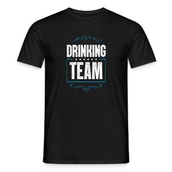 Drinking Crew - Men's T-Shirt - black - Front - AI Model Male 178 light (178cm)