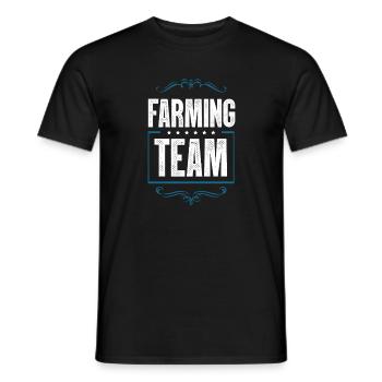 Farming Team - Männer T-Shirt - Schwarz - Vorne - AI Model Male 178 light (178cm)
